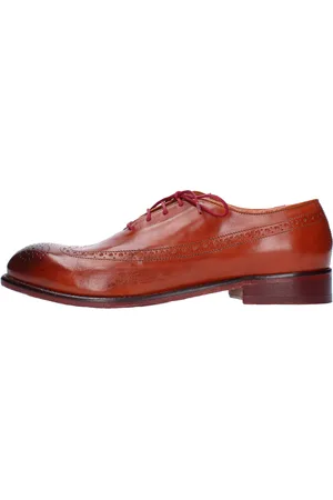 JP/DAVID Chaussures plates cognac