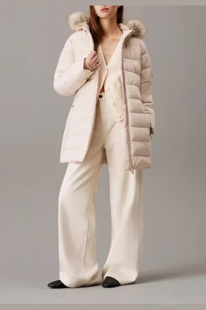 Calvin Klein MW PADDED SCUBA BELTED COAT veste