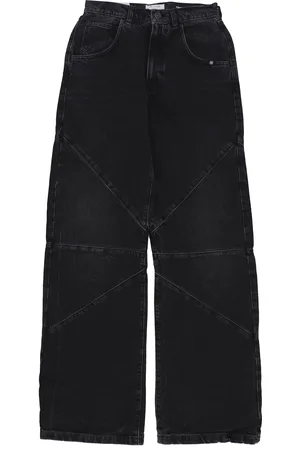 AMISH Jean noir en denim papillon pour femmes
