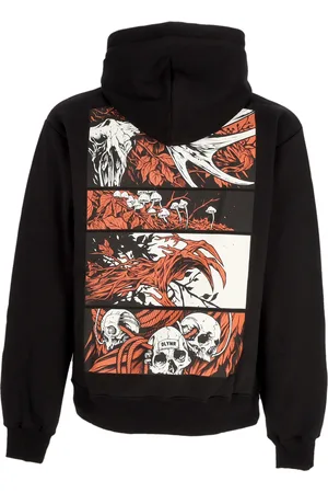DOLLY NOIRE Leshen Comic Hoodie Noir Sweat a capuche pour hommes
