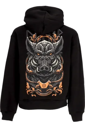 DOLLY NOIRE Sweat a capuche Mediolanum noir pour hommes