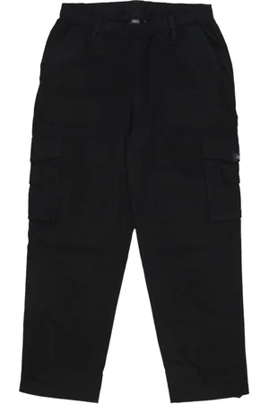 DOLLY NOIRE Pantalon cargo long Ripstop Baggy pour hommes noir