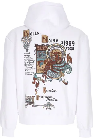 DOLLY NOIRE Sweat a capuche Dragon ancien blanc Sweat a capuche homme