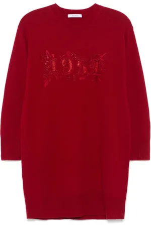 Max Mara Robe tricotee en laine et cachemire