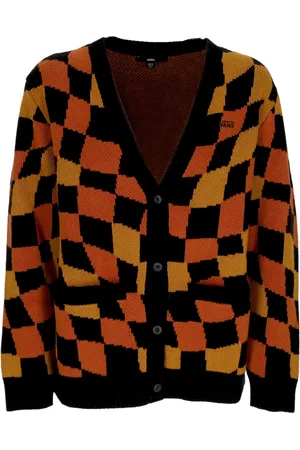 Vans Cardigan Femme W Jagger Sweater Cardigan Amusement 66 Noir/Ginger Bread