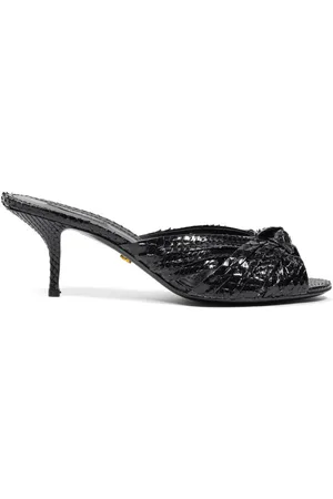 Dolce & Gabbana Pantoufles en cuir pitone