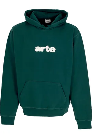 ARTE Homme a capuche leger Broderie Logo Hoodie Vert
