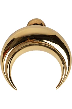 Marine Serre Stud de lune en etain recycle en or