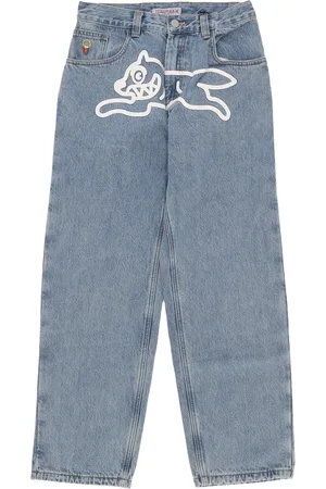 ICECREAM Jeans Man Verifie Pantalon Denim Vintage Laver Bleu
