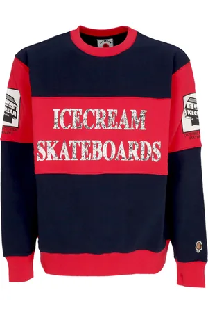 ICECREAM Leger Crewneck Man World Tour Crewneck Marine/rouge