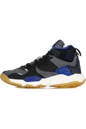 Jordan Chaussures pour hommes superieurs Delta Mid Black/gym Rouge/gris fonce/bleu de tempete