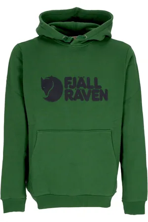 Fjällräven Sweat a capuche pour hommes, sweat a capuche avec logo vert palmier