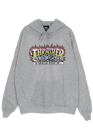 Thrasher Sweat Homme Krak Skulls Hood Gris Chine