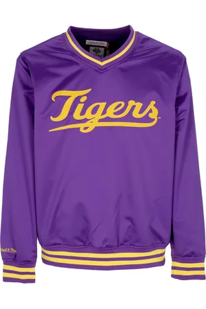 Mitchell & Ness Veste en satin a enfiler NCAA Sideline pour hommes Loutig Violet