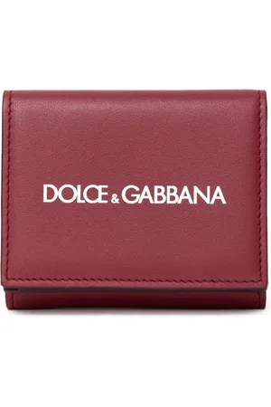 Dolce & Gabbana Mini Portefeuilles en cuir rouge