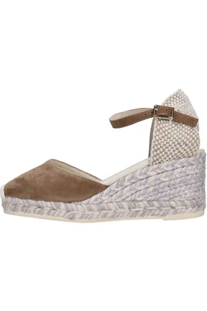 Espadrilles Chaussures avec talon beige