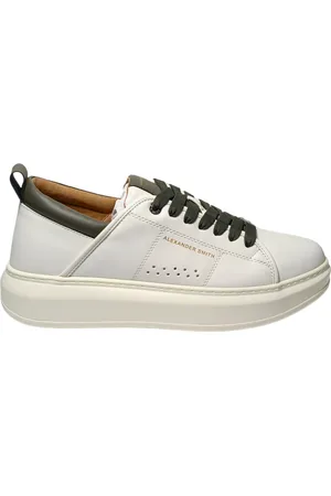 Alexander Smith Chaussures pour hommes Eco-Wembley Homme-Blanc Militaire
