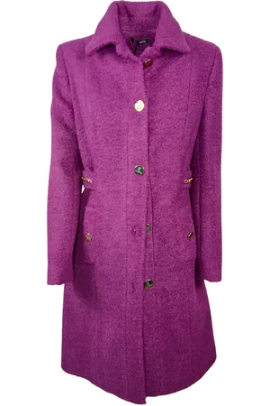 CRISTINAEFFE Manteau pour femmes Manteau avec boutons poches cote fermeture- Details en or