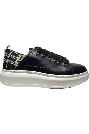 Alexander Smith Chaussures pour femmes Wembley Femme-Noir Blanc