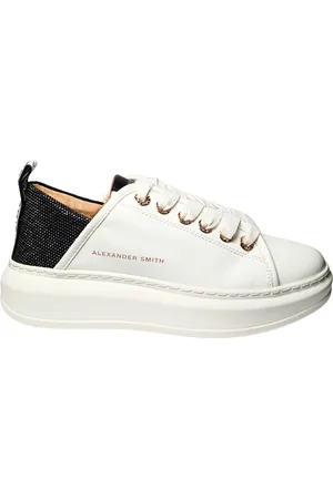 Alexander Smith Chaussures pour femmes Wembley Femme-Blanc Noir