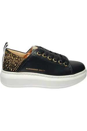 Alexander Smith Chaussures pour femmes Wembley Femme-Or noir