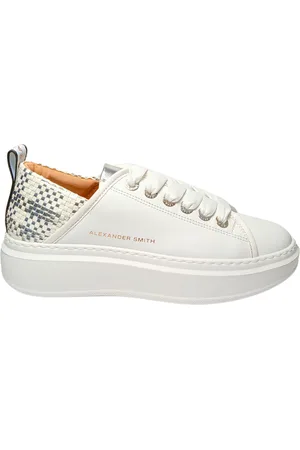 Alexander Smith Chaussures pour femmes Wembley Femme-Blanc Argent