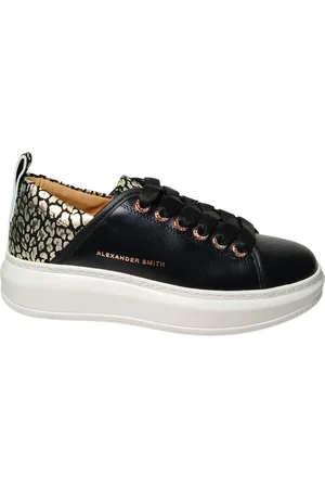 Alexander Smith Chaussures pour femmes Wembley Femme-Noir Argent