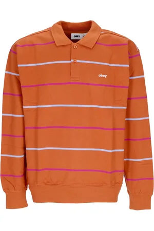Obey Polo a manches longues pour hommes Polo complet Sweatshirt Specialite Polaire