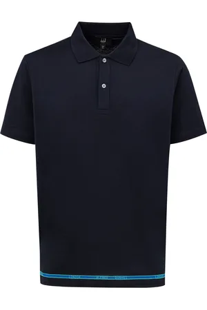 Dunhill Polo Bleu Marine en Ecosse Fil