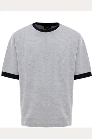 Dunhill T-shirt en coton Piquet Gris