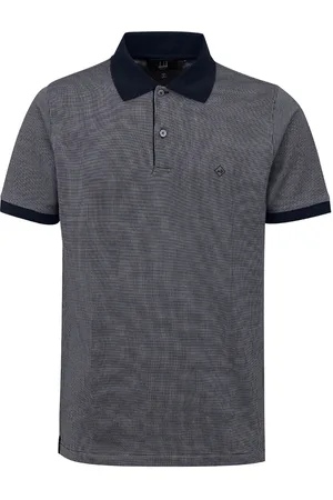 Dunhill Polo en coton et soie bleue