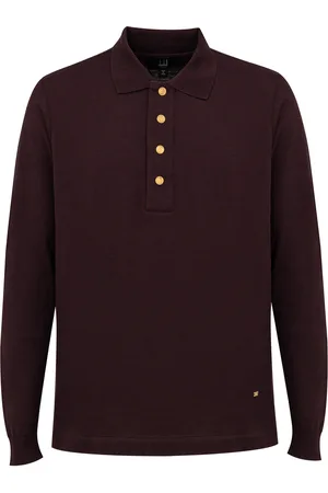 Dunhill Polo en cachemire mixte en manches longues