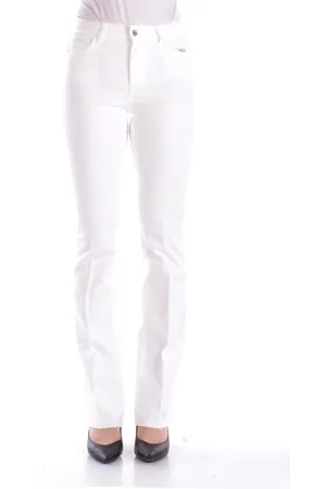 Liu Jo Pantalon en laine blanche