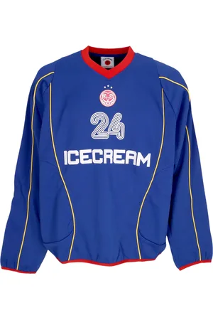 ICECREAM T-shirt manches longues homme Ic Football L/s Jersey Bleu