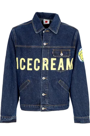ICECREAM Homme Jeans Veste Icecream Cowboy Denim Trucker Veste