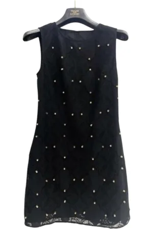 Trash and Luxury Robe courte en dentelle Femme avec clous d