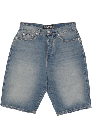 IUTER Jeans Corto Uomo Baggy Short denim Bleu moyen