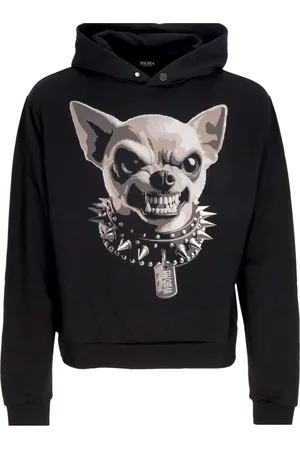 Phobia Leger Hoodie Homme Angry Dog Hoodie Noir