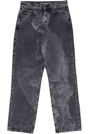 IUTER Jeans Man Ninph Loose Denim Pantalons Gris fonce