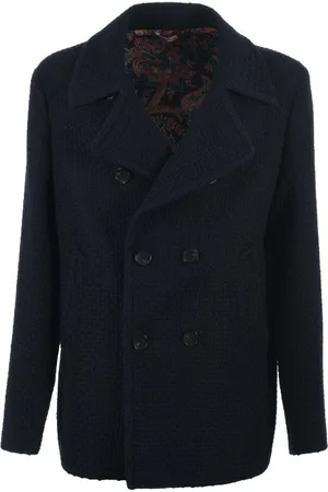 Etro Manteaux pour hommes - Mrw pelage de pois - bleu