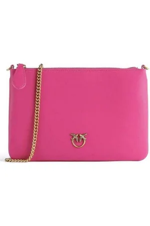 Pinko Portefeuille pour femmes - veau plat classique en soie - rose