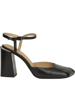 Ash Chaussures de talon pour femmes - poli doux veau noir - noir