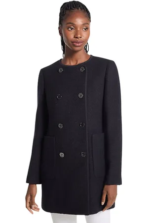 Michael Kors Manteaux pour femmes - manteau sans col db - noir