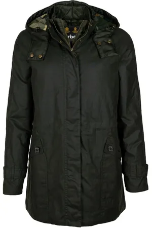 Barbour Vestes pour femmes impermeables - cire de canniche - vert