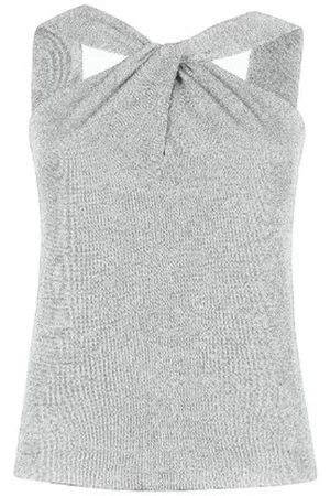 D.EXTERIOR Canotte et top femme d.exterior - lux top nodo - argent