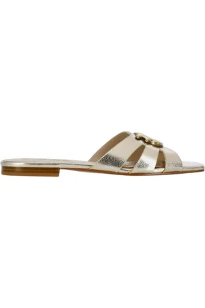 Pinko Pantoufles pour femmes - marli 09 - nappa laminee a chaussons - argent