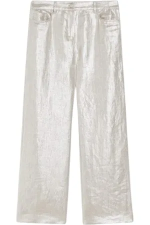 Max Mara Pantalons pour femmes - malika - argent