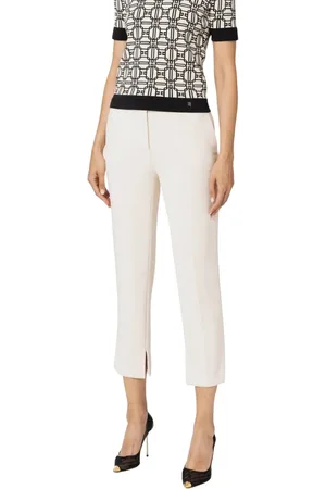 Elisabetta Franchi Pantalons pour femmes - pantalon - ivoire