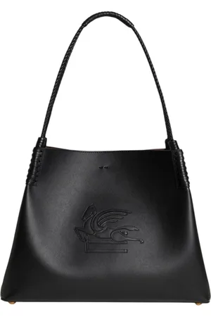 Etro Sacs a epaulettes femme - shopping cuir libra m - noir