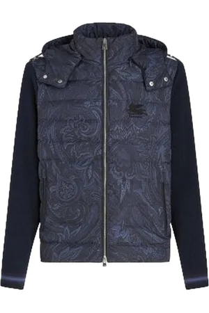 Etro Vestes homme - Mw duvet veste voyage bimateriel - bleu